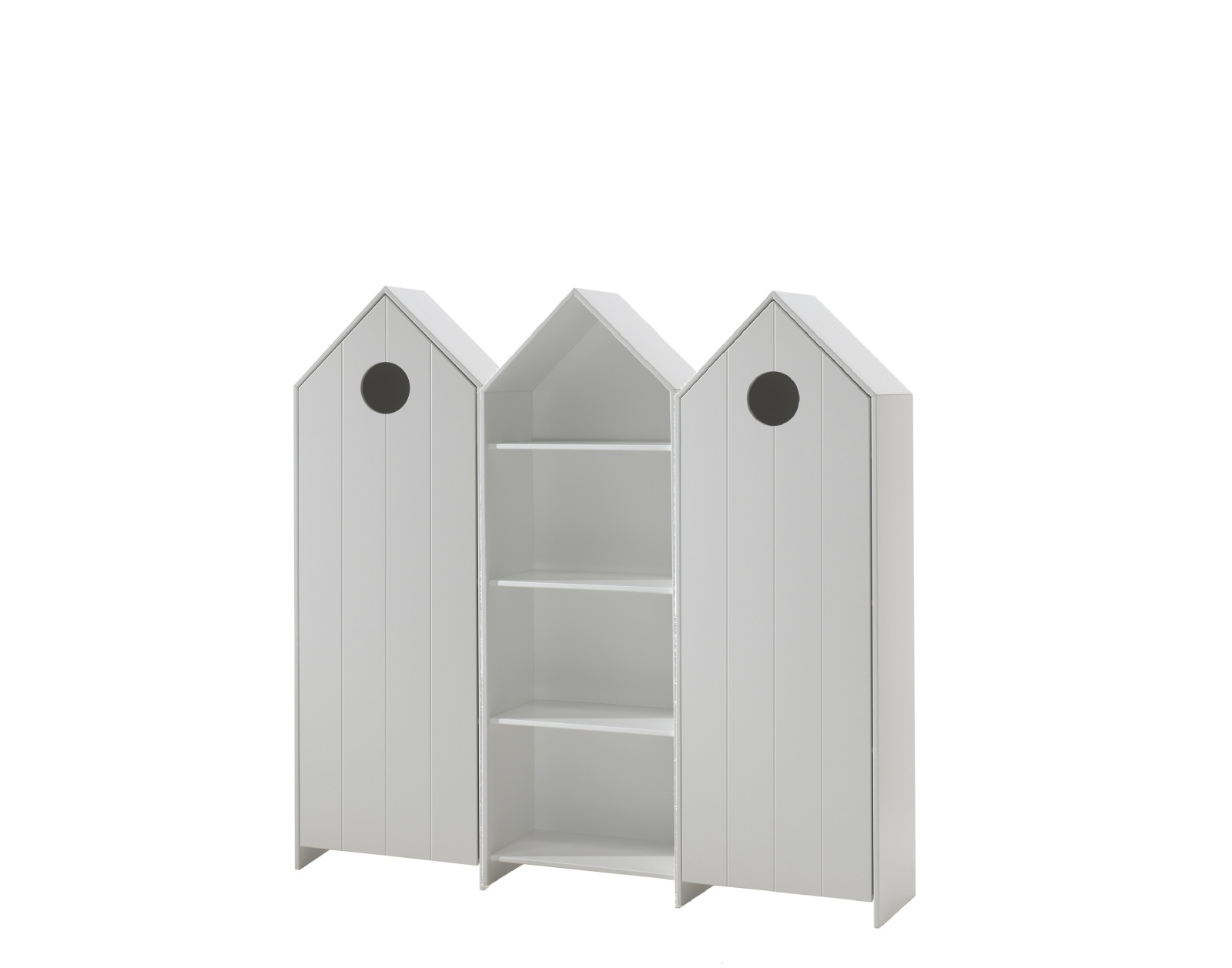 3er-Schrank-Set CASAMI - weiß - Strandhaus-Design - 172 cm breit