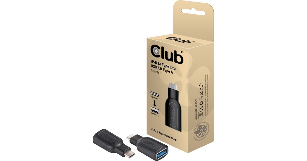 Club 3DUSB 3.1 Type C - USB 3.0 Type A adapter  (CAA-1521)