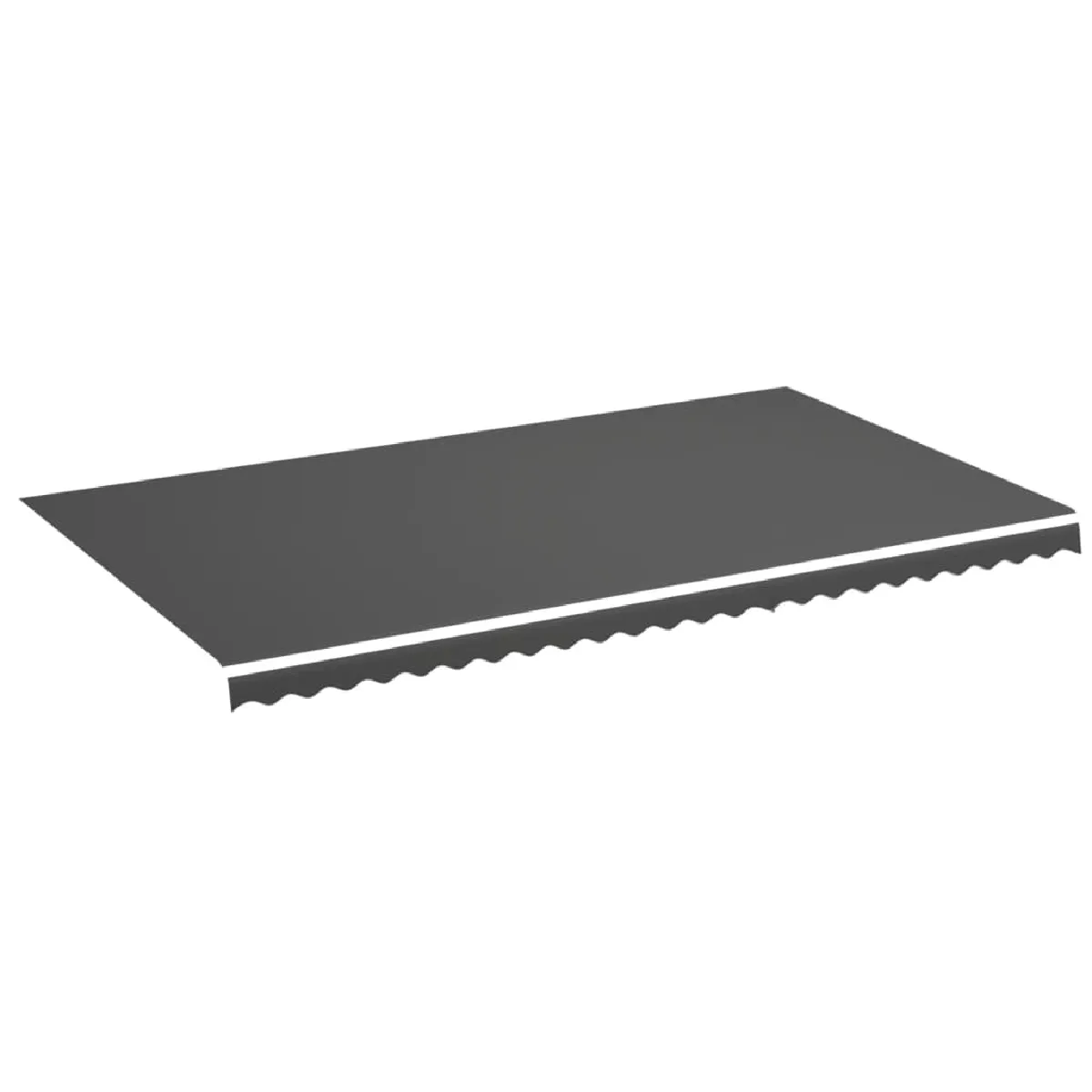 vidaXL Tissu de remplacement pour auvent - Anthracite