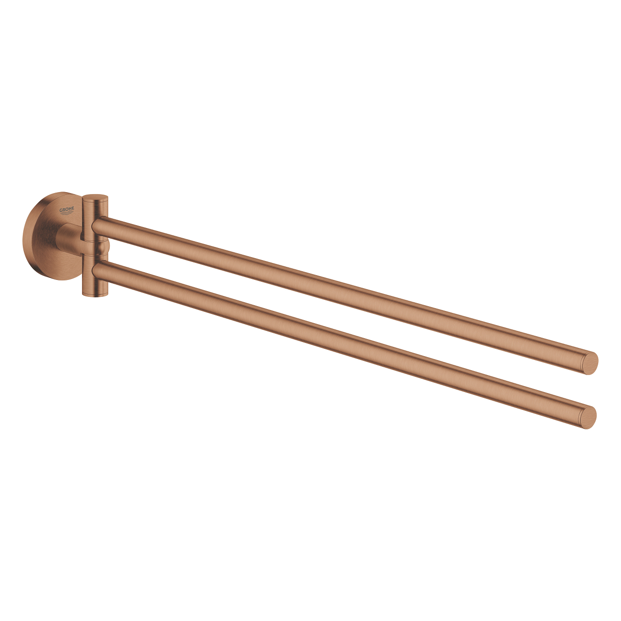 Grohe Essentials handdoekhouder 2-lids brushed warm sunset