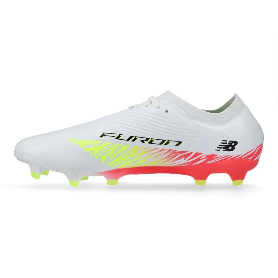 New Balance Furon V8 Pro FG Flash Point - Blanc/Rouge/Argenté