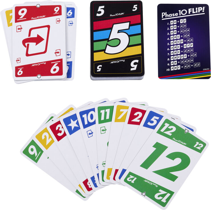 Mattel Games Phase 10 Flip