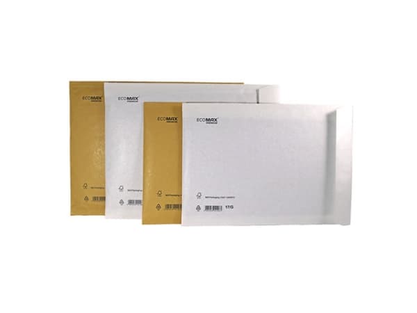 Boblepose Ecomax 140x225mm hvid No. 12/B indv. 120x215mm 200stk/pak