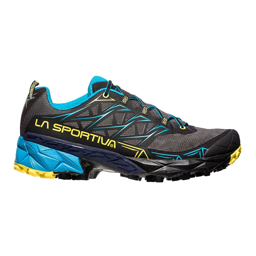 La Sportiva AKYRA - Chaussures de trail Homme carbon/tropic blue