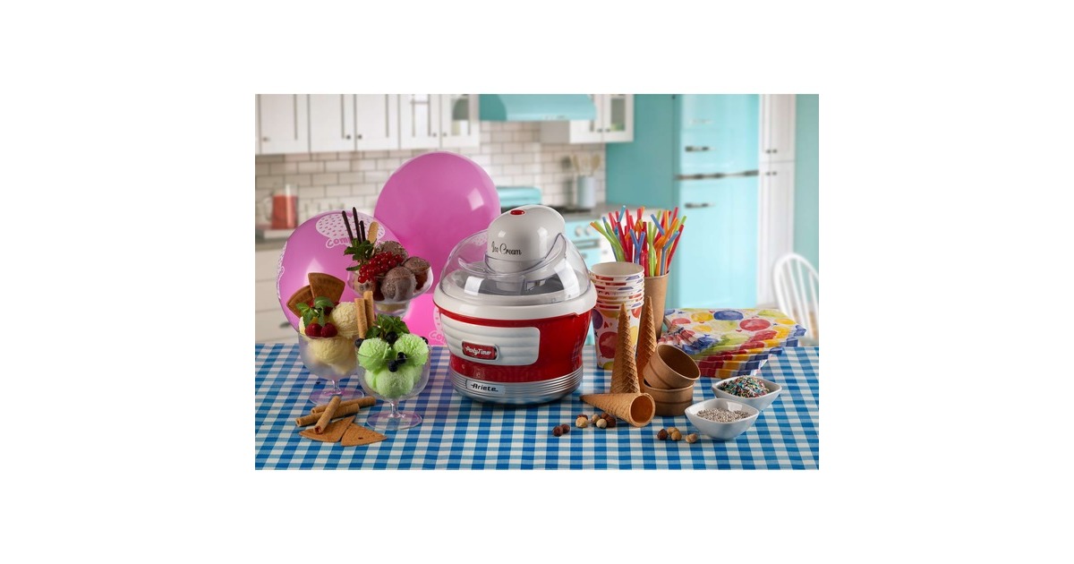 ArieteParty Time IJsmachine 0643/00  (Rood/wit)