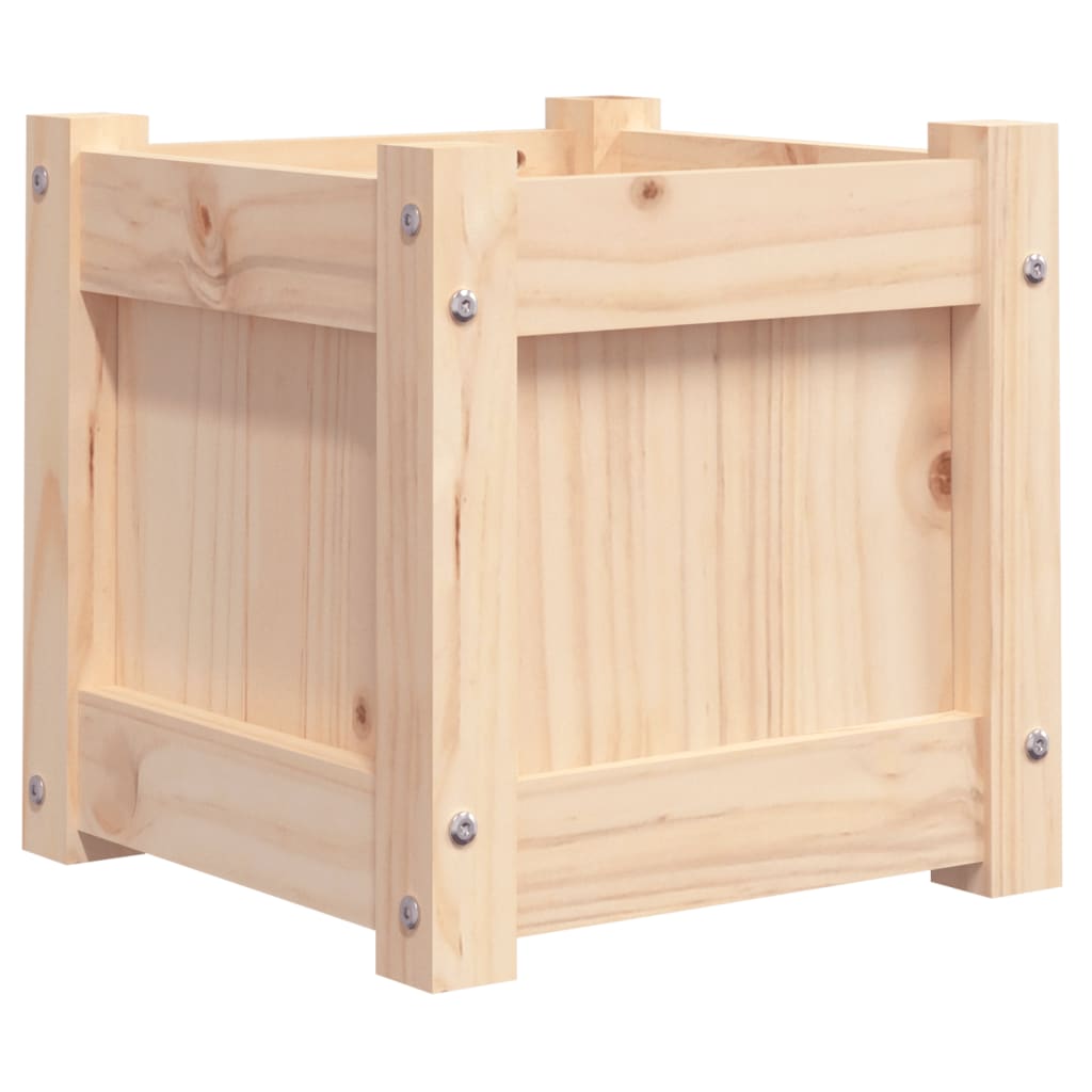 Jardinière 31x31x31 cm bois de pin massif