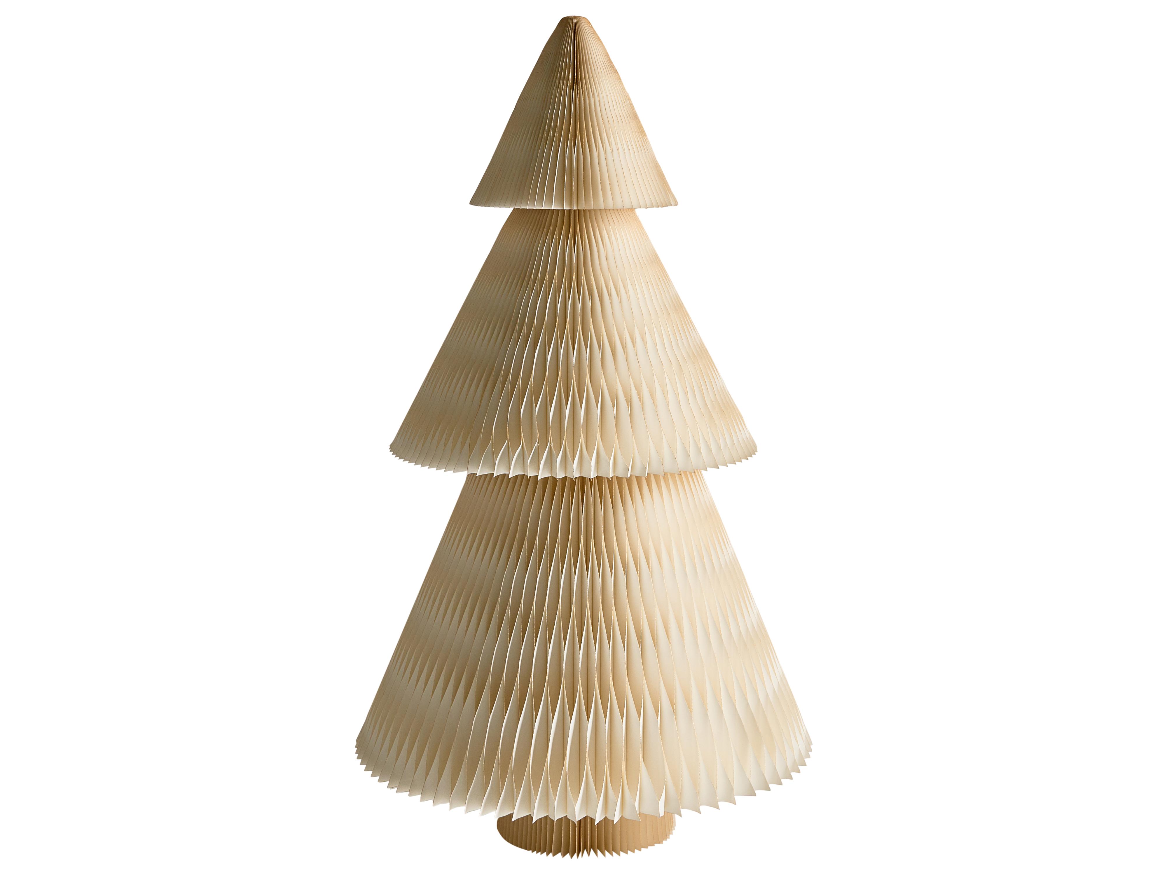 Set van 2 kerstdecoraties VEFSNA Kerstboom 90/122 cm Beige/groen