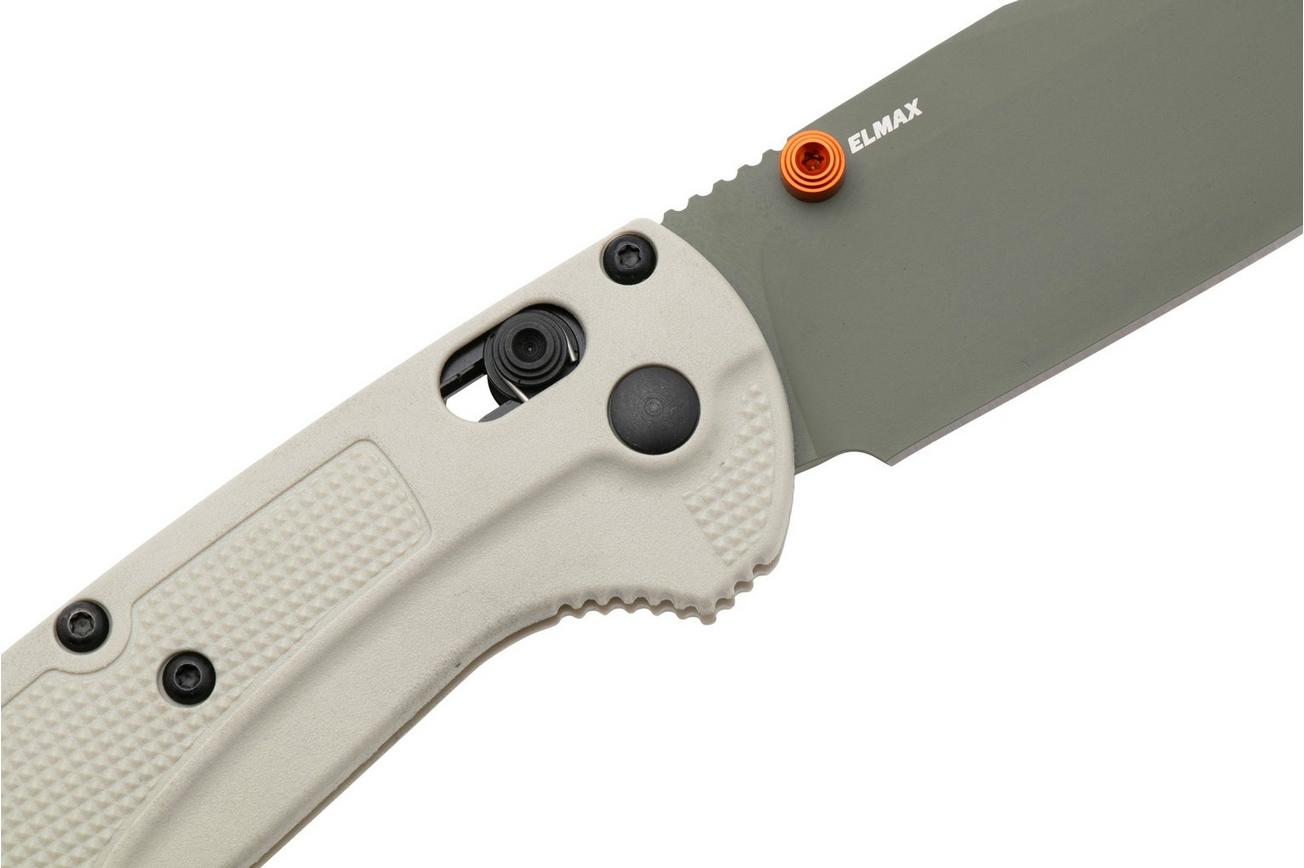Benchmade Taggedout 15536GN-01 Green Cerakote Elmax, Tan Grivory, jachtzakmes