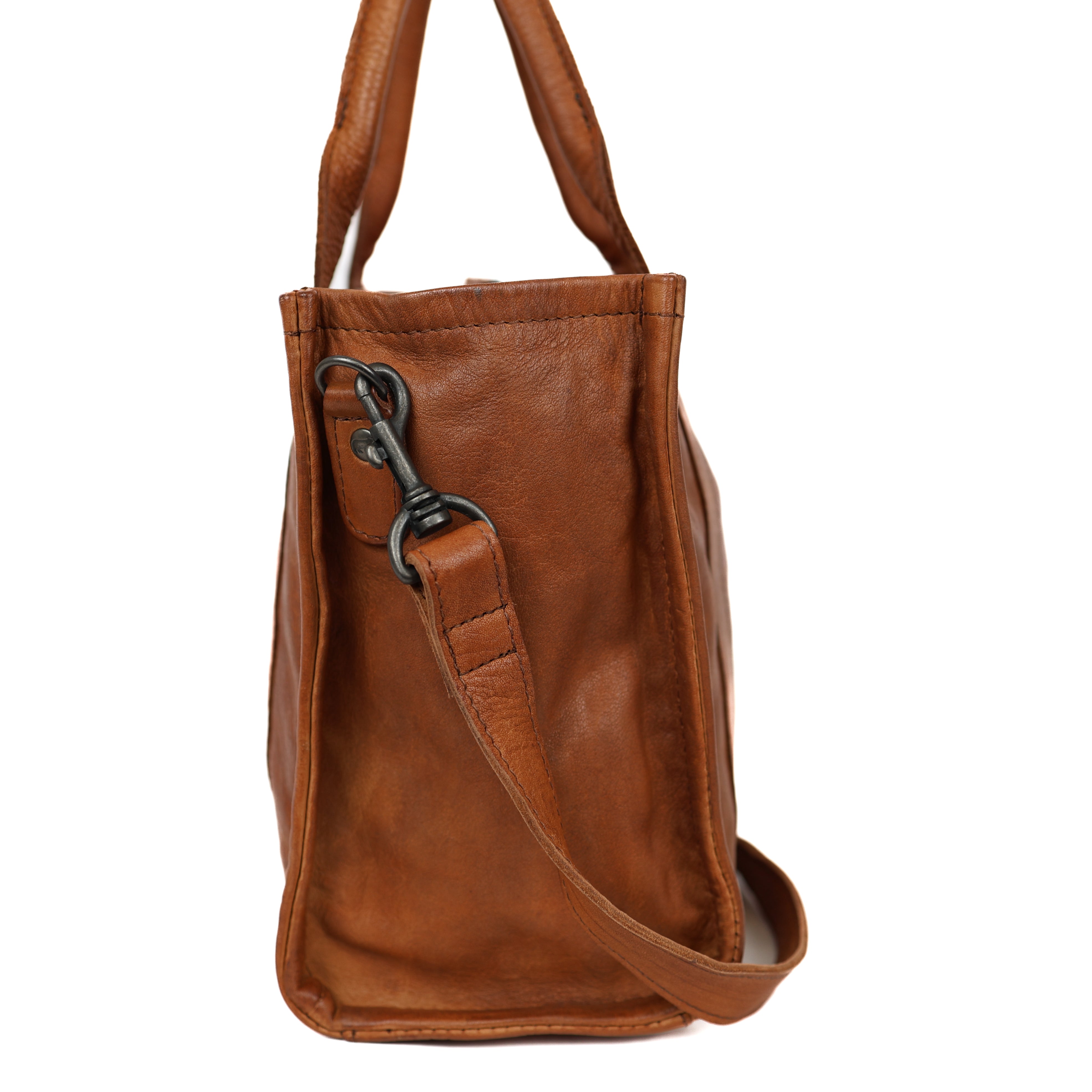 Tote bag 'Pepe' M cognac Cognac