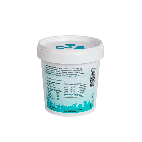 Europeanpetpharmacy’s Pro X  hypoallergen zum Muskelaufbau und Muskelerhalt aus Insekten