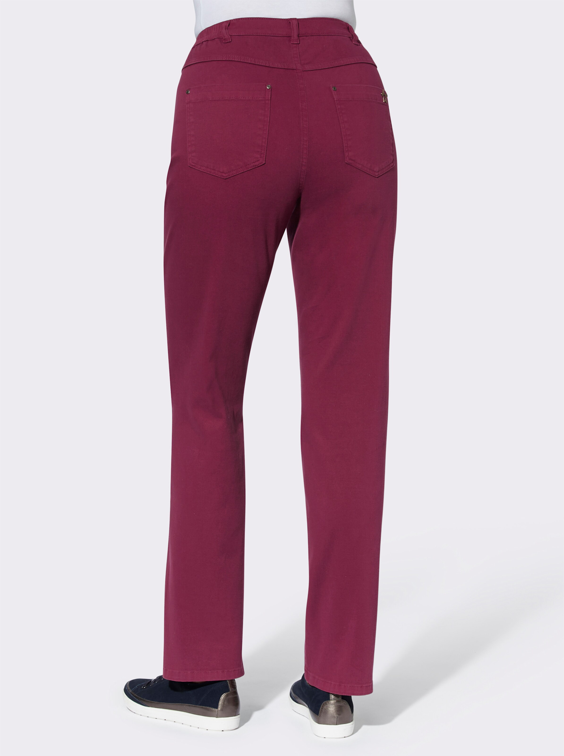 5-Pocket-Hose mit seitlichem Dehnbund