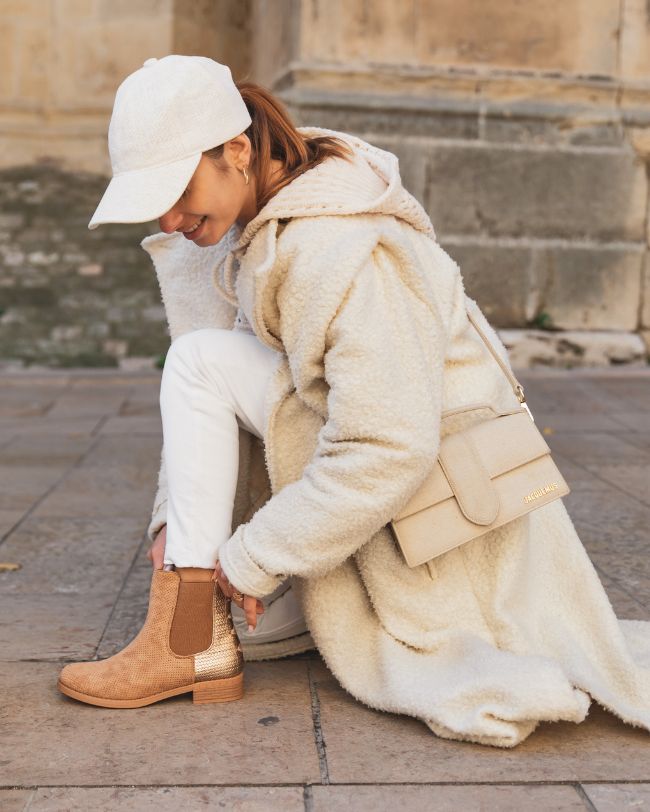 Bottines femme camel chelsea - Lya