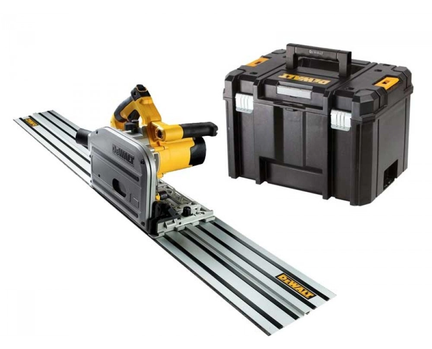 DeWALT DWS520KTR Invalzaag incl. geleiderail in TSTAK - 1300W -165mm