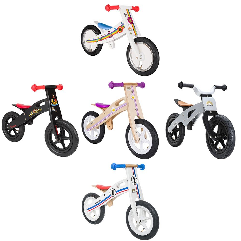 Star Trademarks Kinderlaufrad Bikestar 12 Zoll - Natur Holz