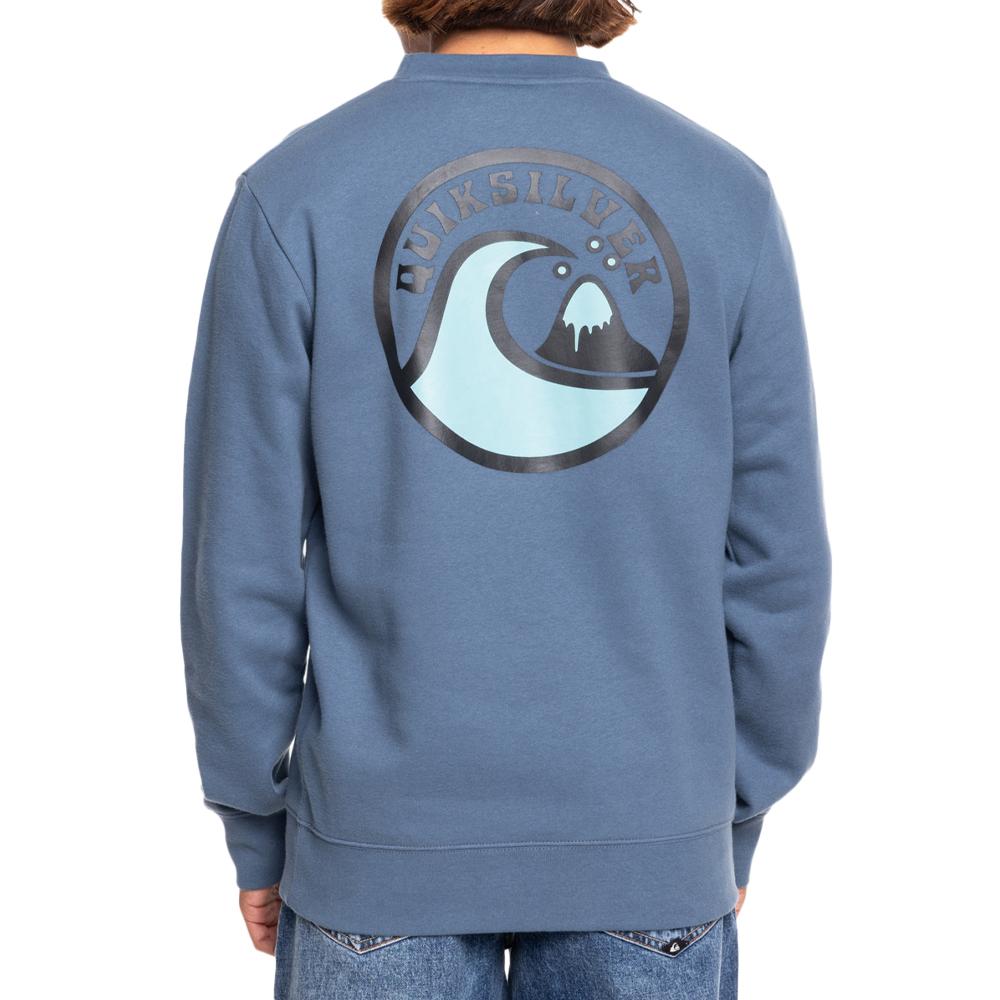 Quiksilver Sweat Bleu Homme Quiksilver Crew Injection