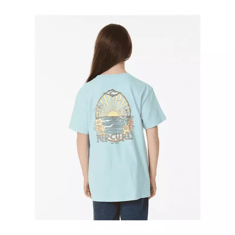 Teeshirt junior RIPCURL Shore Break Tee -Girl Light Blue