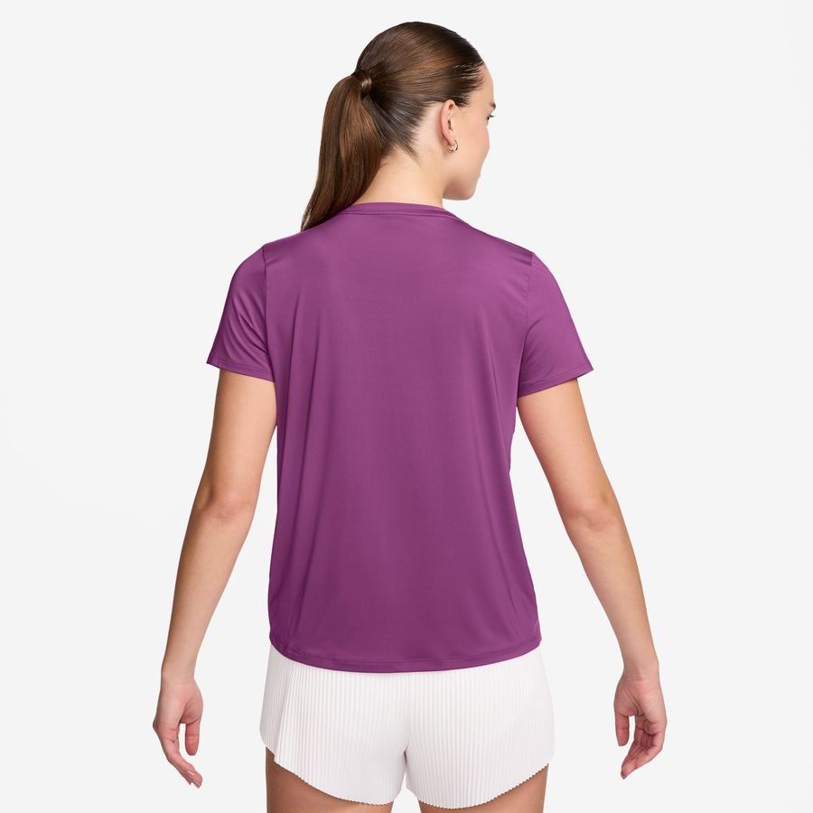 Nike T-shirt Running Dri-FIT One Swoosh - Violet Fushia/Rose Femme
