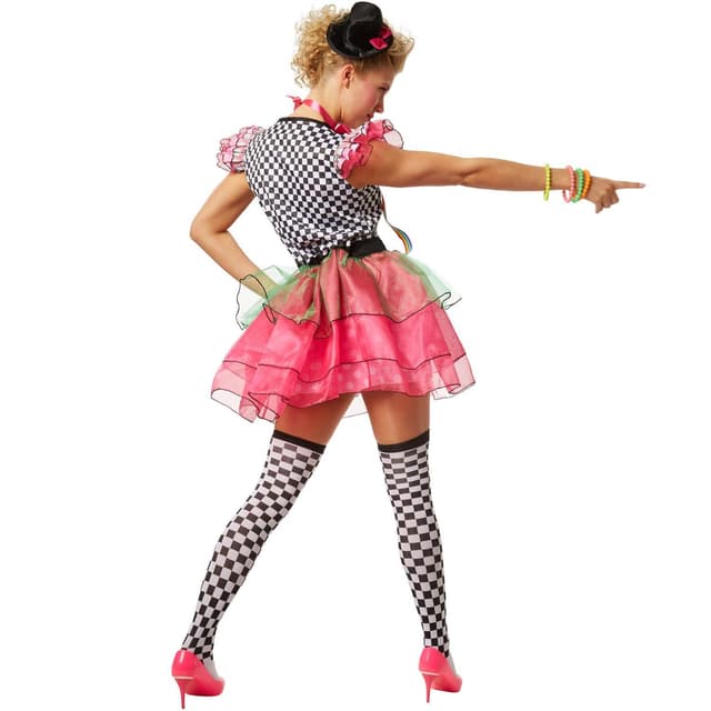 Neon klovn kostume