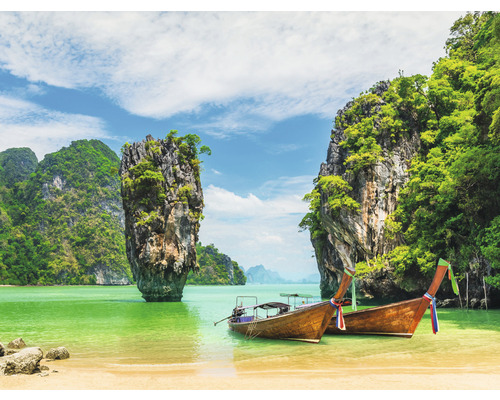 Vliesbehang HRBP000084 Thailand Boten 5-delige set 243 x 184 cm
