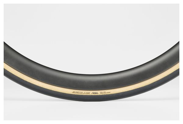 Pneu Route Bontrager R4 Classics Hard-Case Lite 700 mm Tubetype Souple Flancs Beige