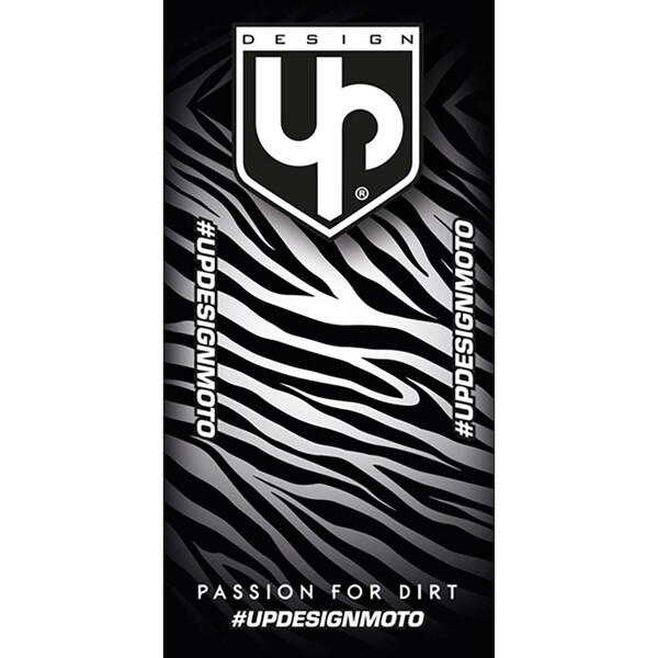 Up Design - Tapis Environnemental Zebra Noir / Gris / Blanc
