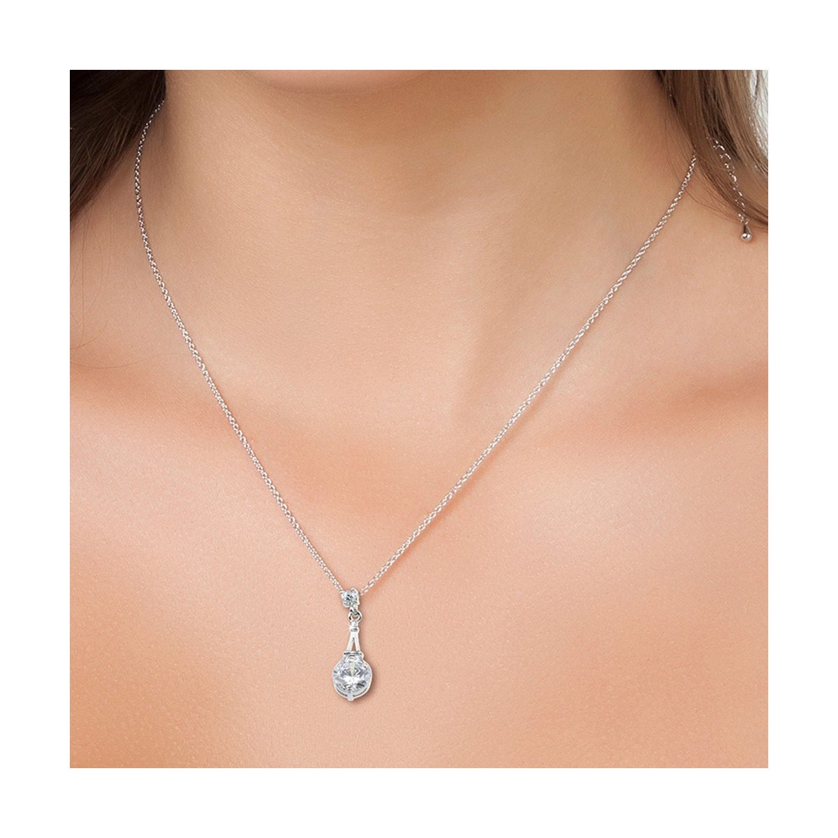 Collier Tour Eiffel SC Crystal