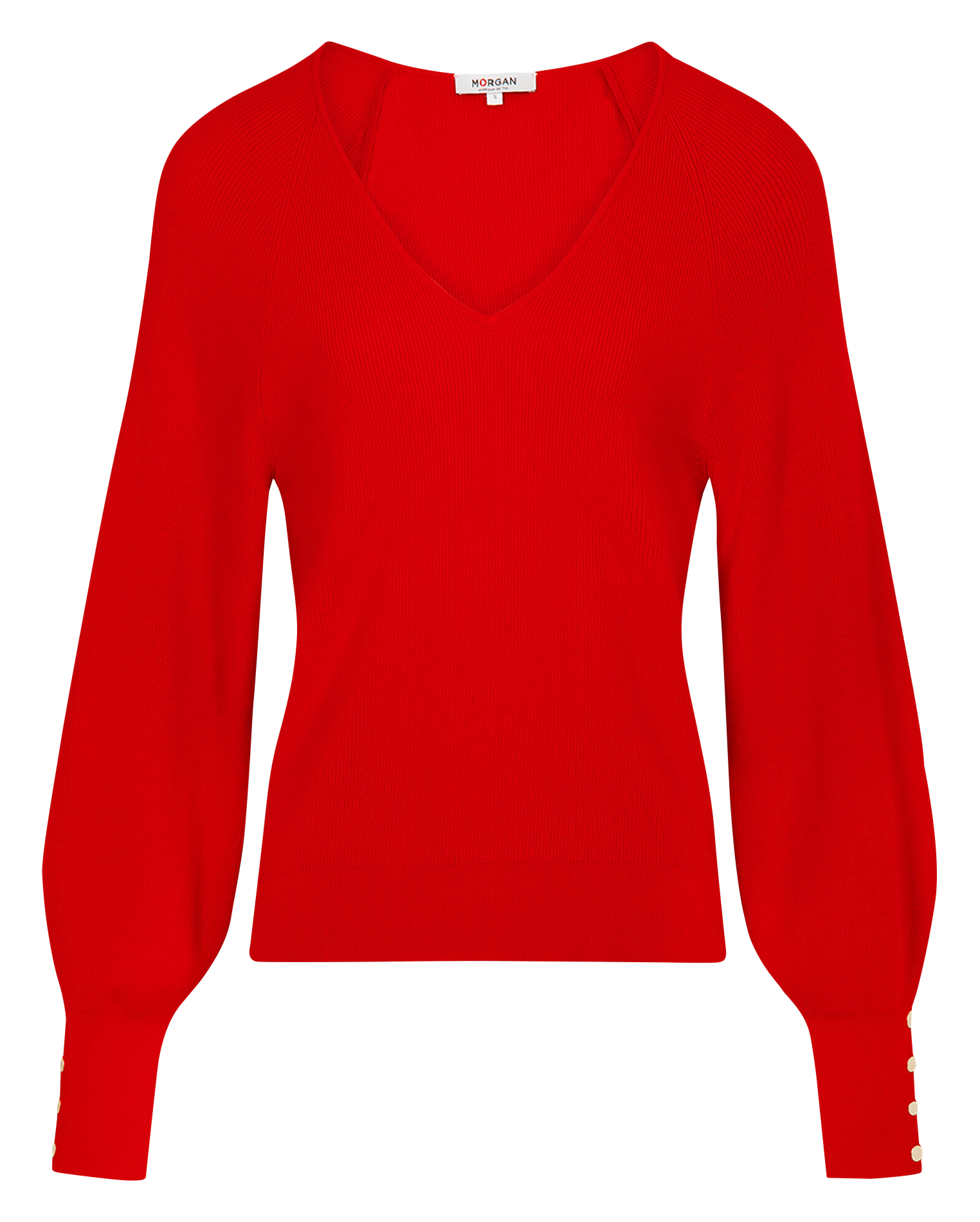 MPANDA - Pull droit en fine maille | Rouge