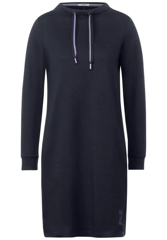 Kleid mit Volumenkragen - universal blue