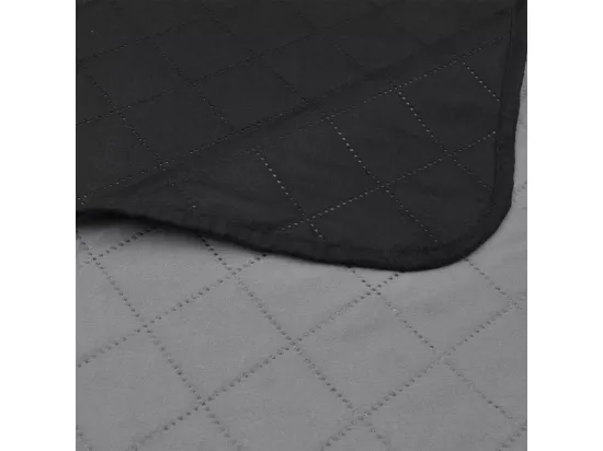 Couvre-lit à double face matelassé Noir-Gris 170x210