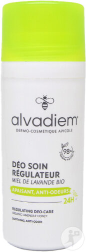 Alvadiem Déodorant Soin Régulateur Au Miel De Lavande Bio Et Prébiotiques Roll-On 70ml