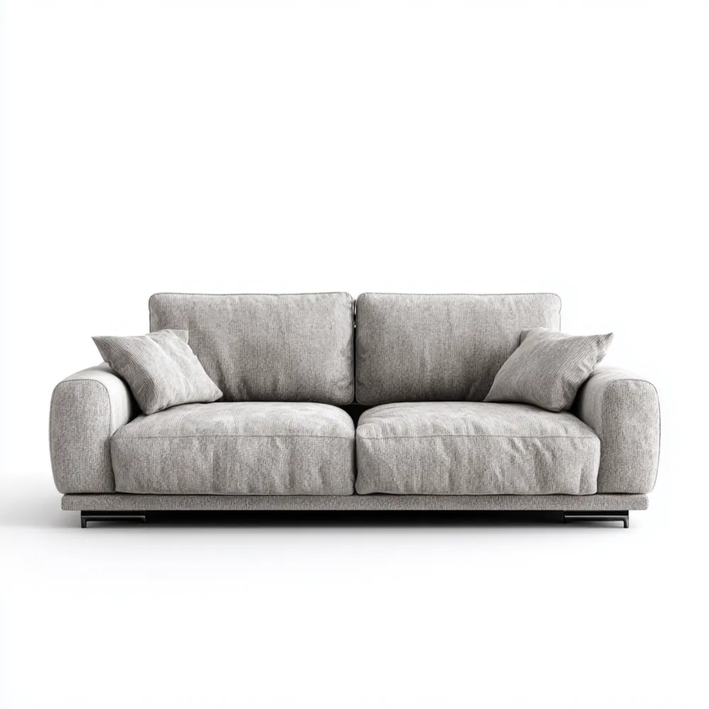 2-Sitzer-Sofa Stoff 200x95x85 cm – Hellgrau – Modernes Design