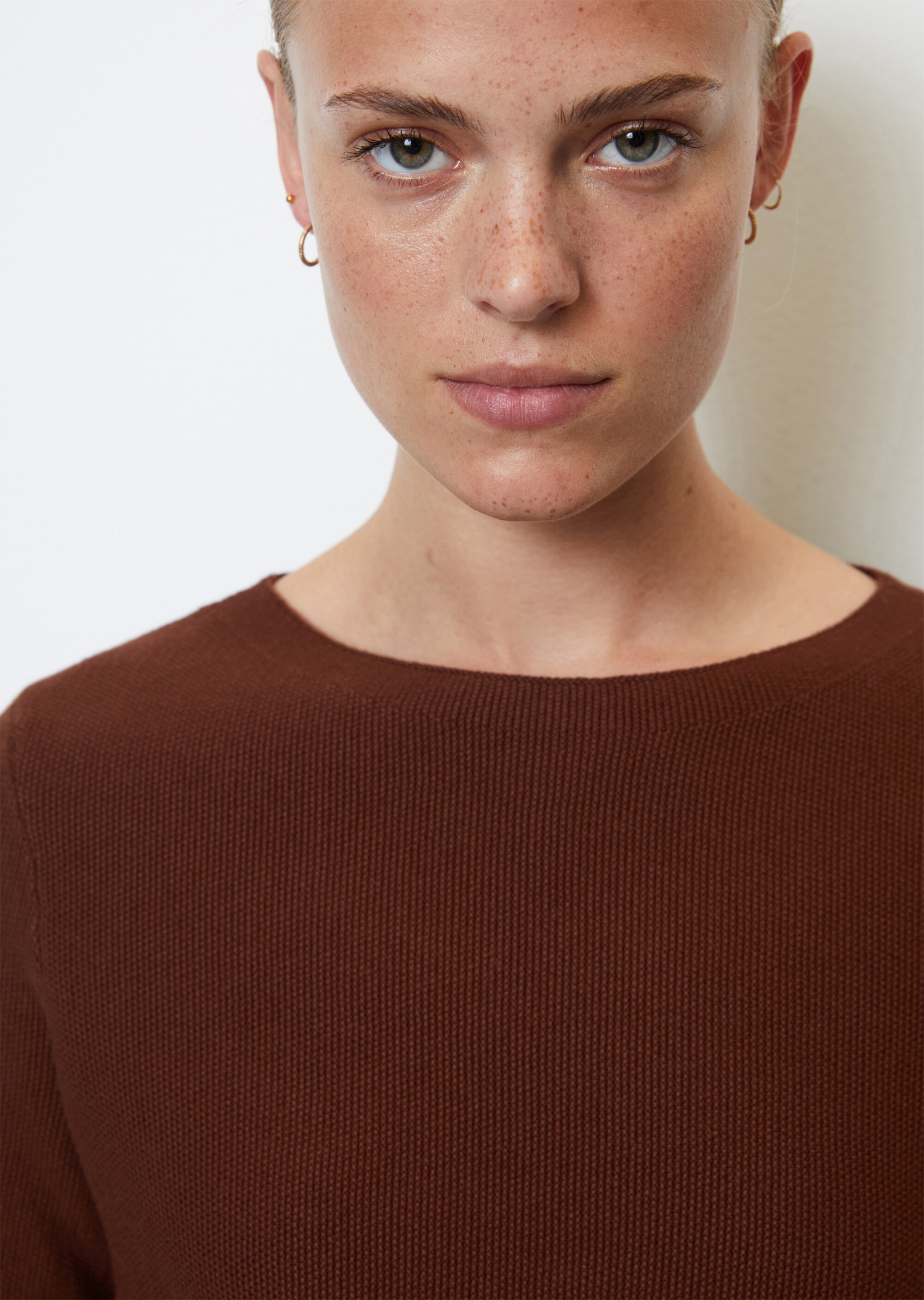 Pullover mit Reiskorn-Struktur aus softem Organic Cotton