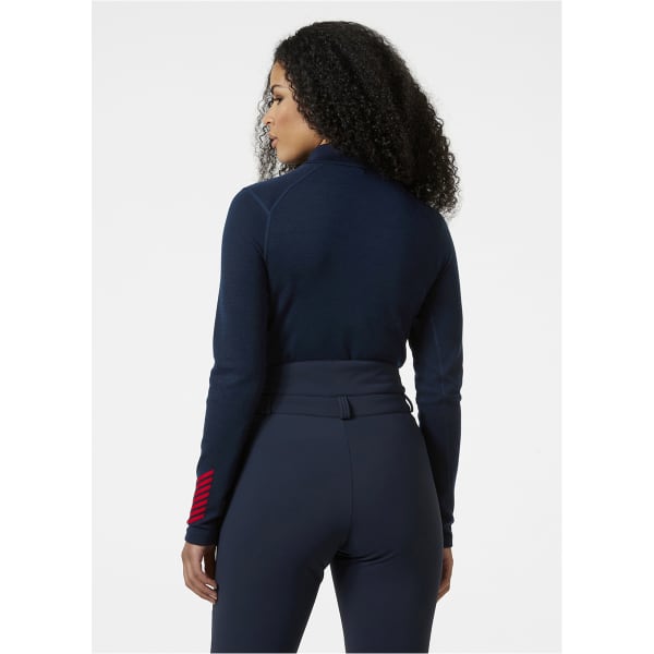 T-shirt thermique HELLY HANSEN W LIFA MERINO MIDW GRA NAVY