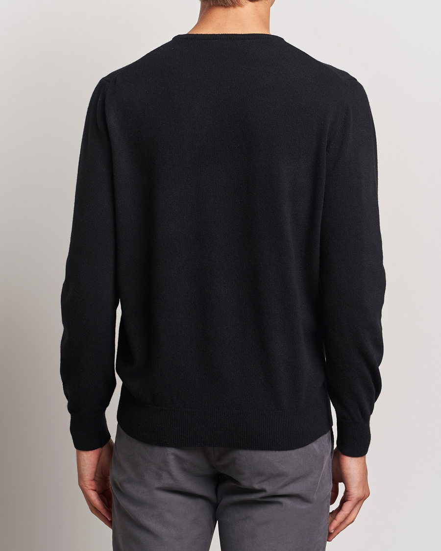 Morgano Wool/Cashmere Crewneck Black