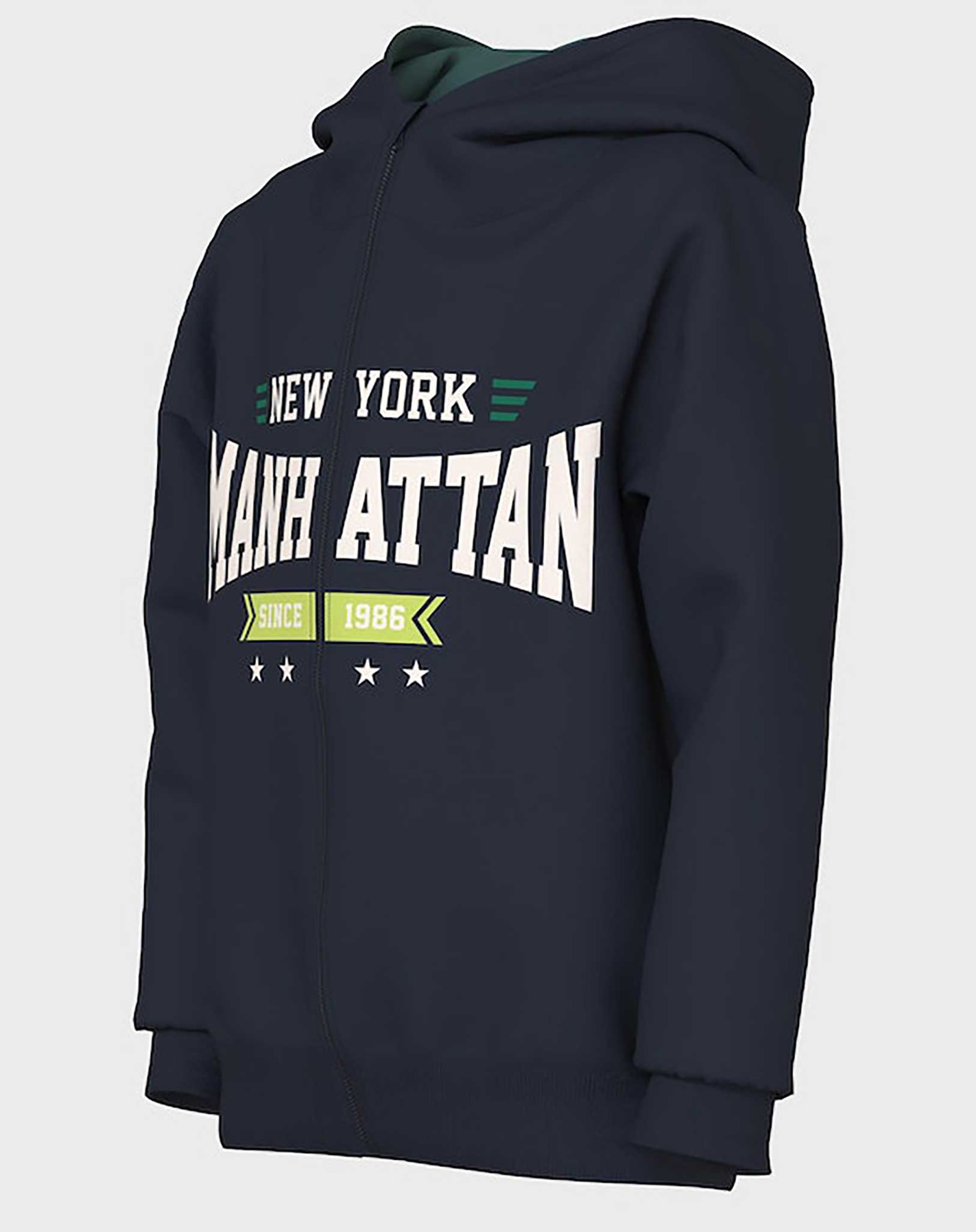 Kapuzen-Sweatjacke NKMBATOOL MANHATTAN in dark sapphire
