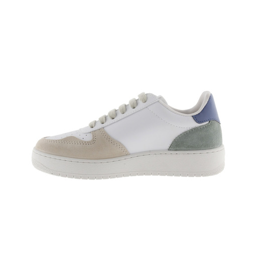 Zapatillas De Efecto Piel Victoria Madrid Con Logotipo Retro Y Puntera Perforada