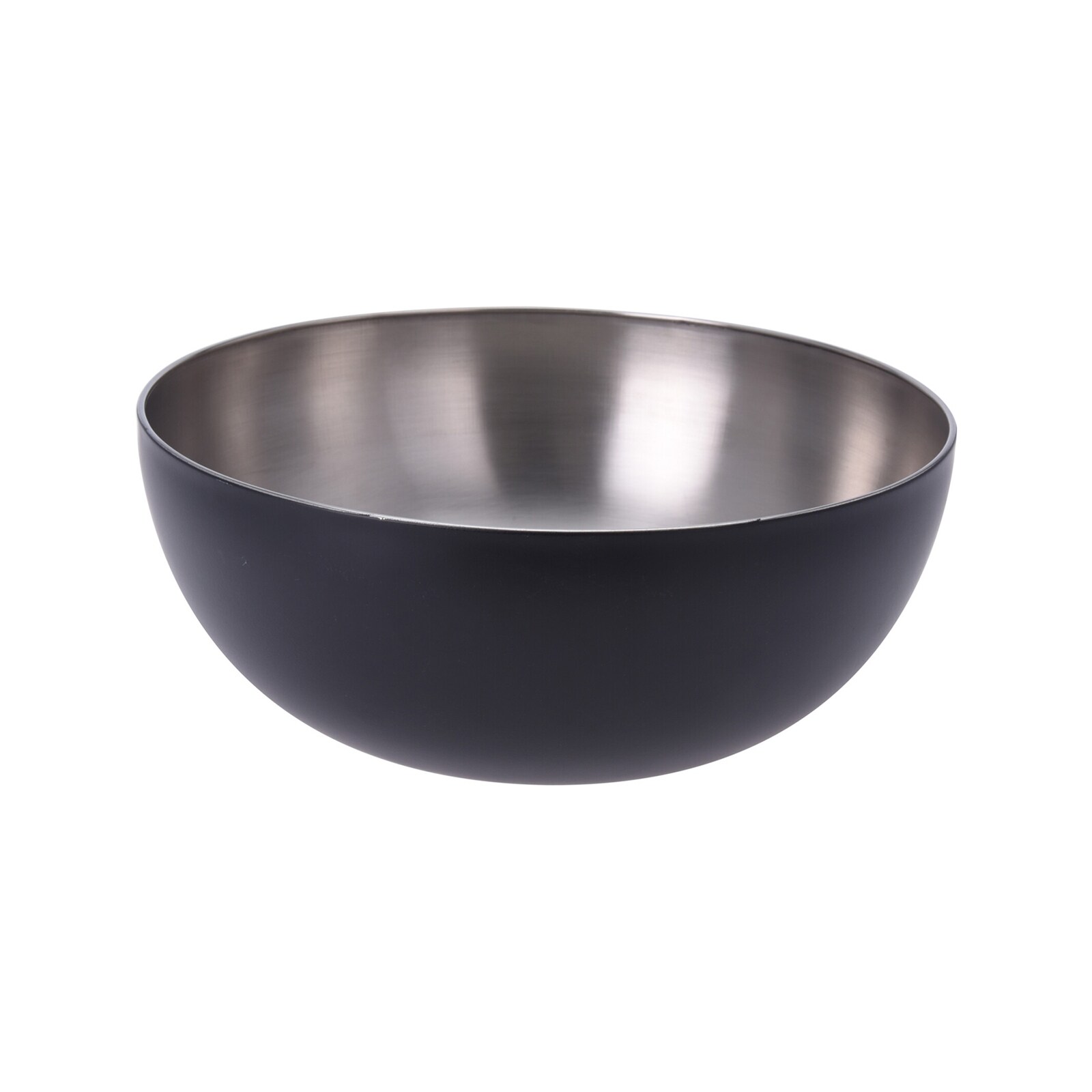 neuetischkultur Schale Edelstahl Schwarz-Silber