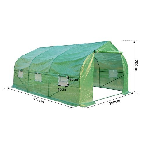 Estufa Outsunny Green para jardim ou terraço