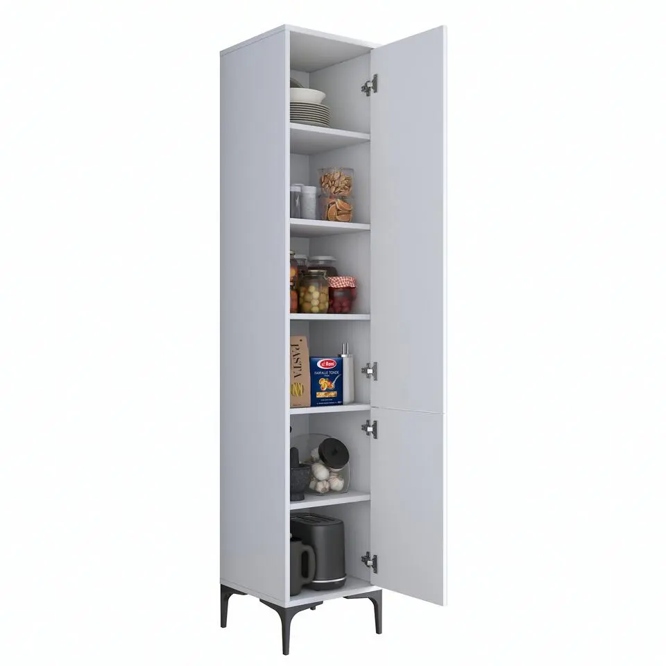 Emob Multifunctionele kast Woody Fashion - 40 x 40 x 199 cm - Wit
