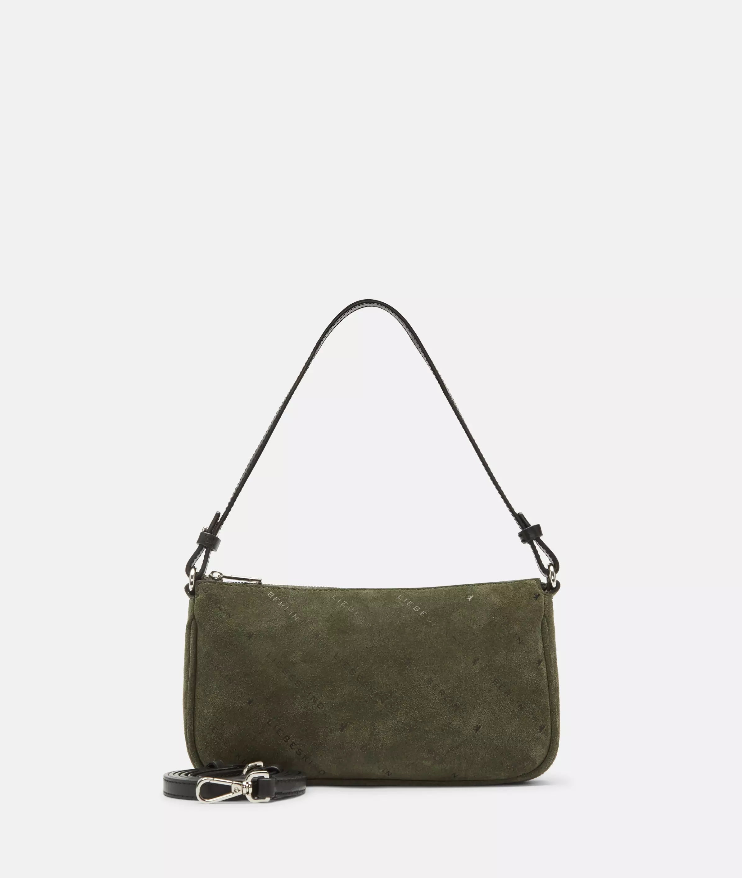 Monogram Crossbody S Suede shoulder bag with Liebeskind Berlin lettering