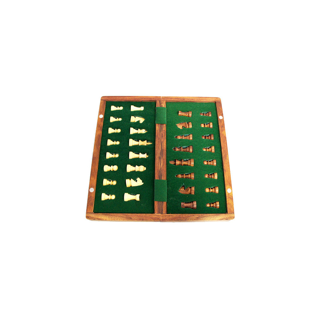 Echecs Pliable Magnétique 30cm en Palissandre