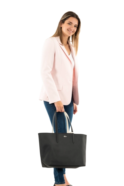 Sacs à main lacoste nf2142aa m66 noir farine