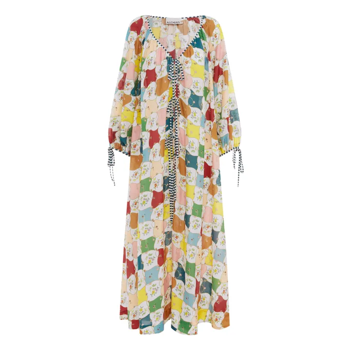 Alémais Robe Everly Soie et Coton | Bleu