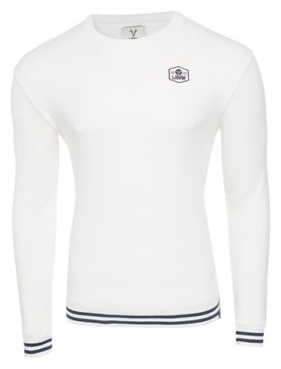 Sweatshirt LeBram Ecusson Marshmallow / Blanc