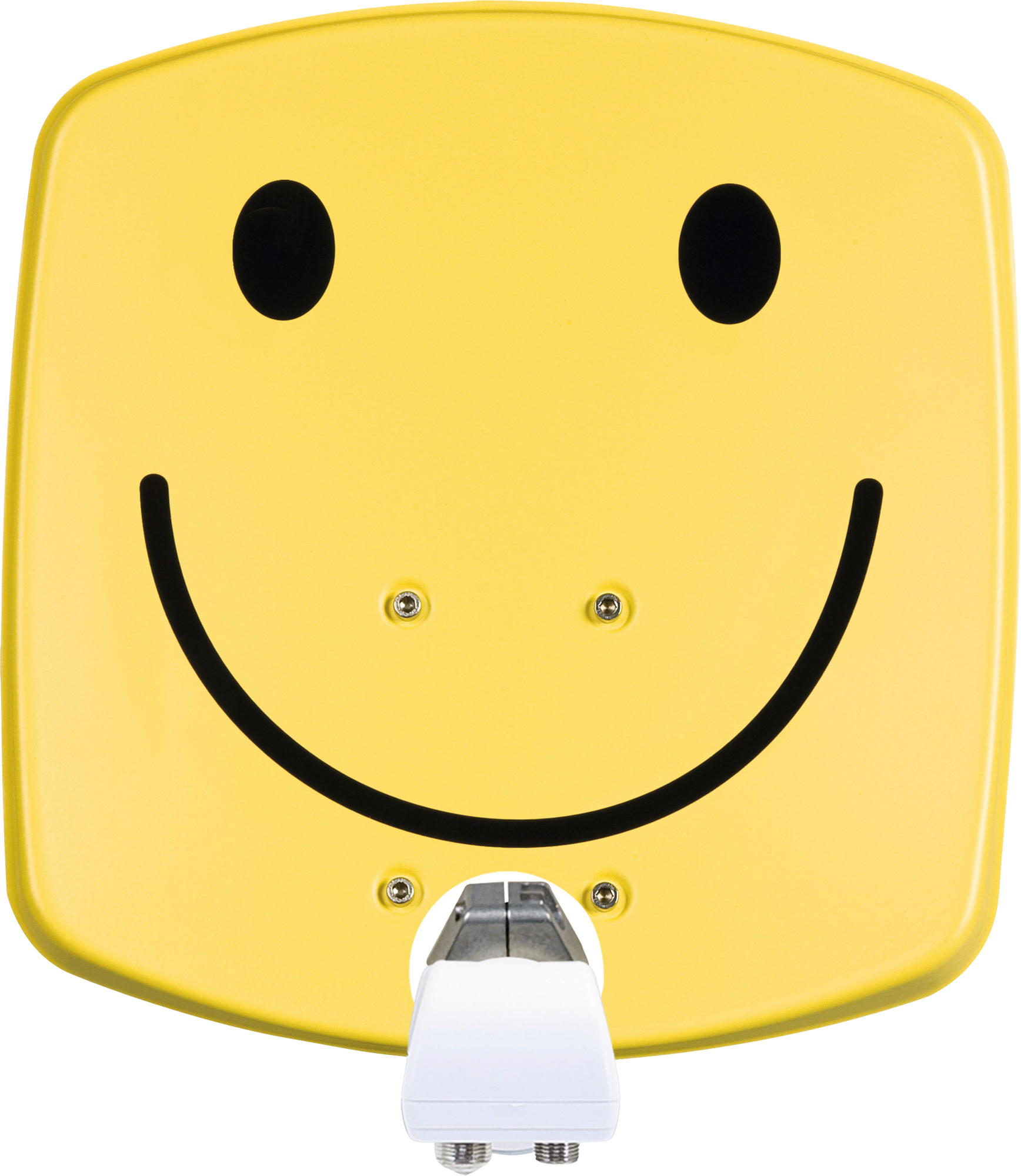 TechniSat Digidish 33 Digitale Satelliten Antenne mit Universal Twin LNB 33 cm Smiley Gelb