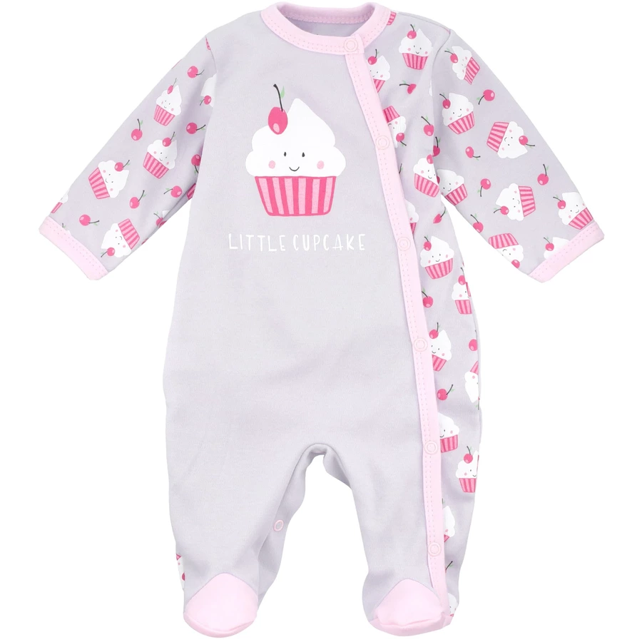 Baby Sweets Schlafanzug Little Cupcake grau rosa