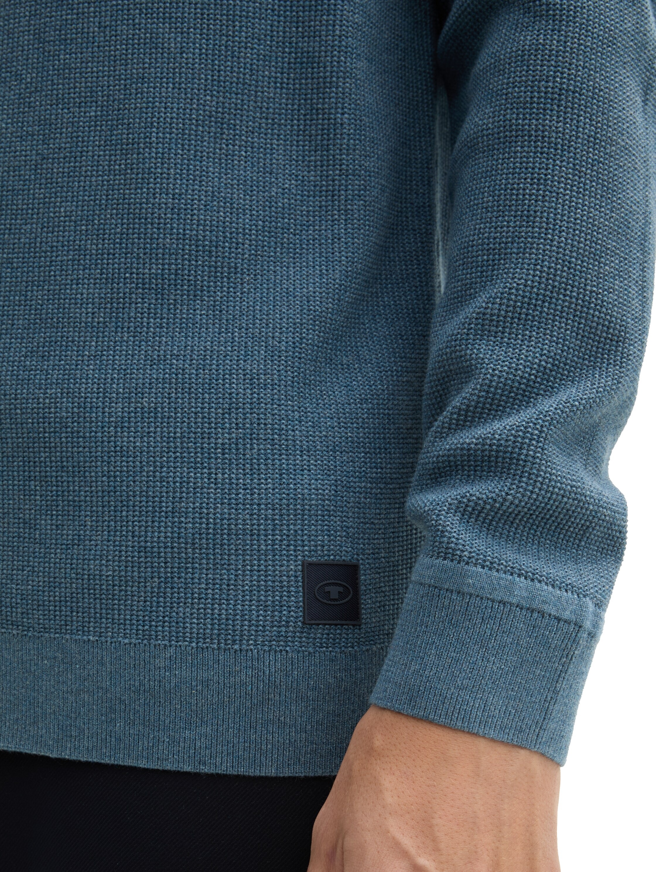 TOM TAILOR Strickjacke , mit Logo Stickerei