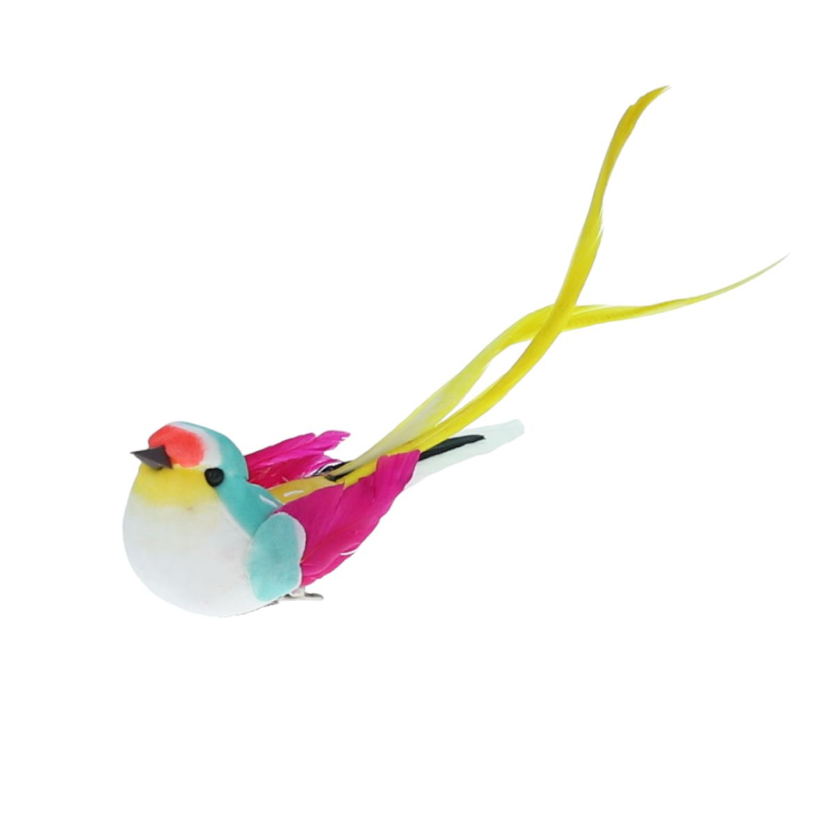 Oiseau à clipser fuchsia menthe Atelier jasmin
