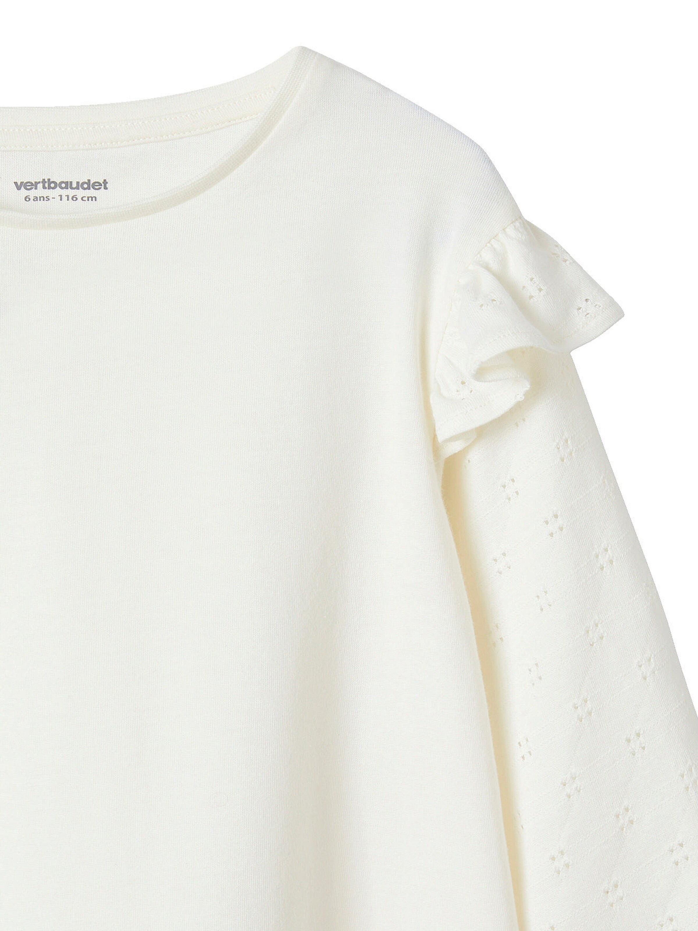 Vertbaudet Mädchen Blusenshirt BASIC wollweiß