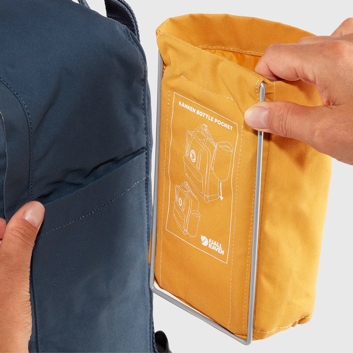 Fjällräven Kånken Bottle Pocket Fog